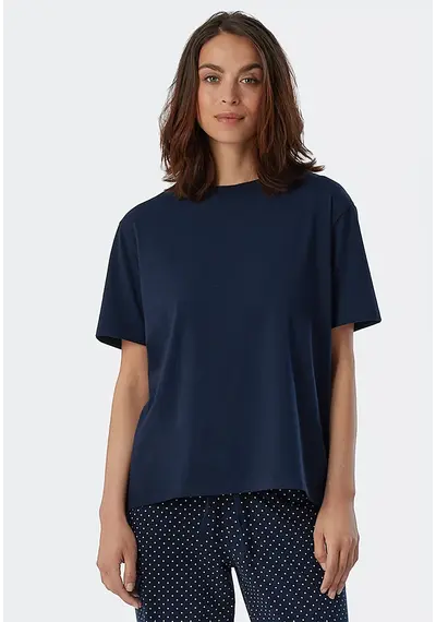 Schiesser dames pyjamashirt korte mouw - Mix & Relax