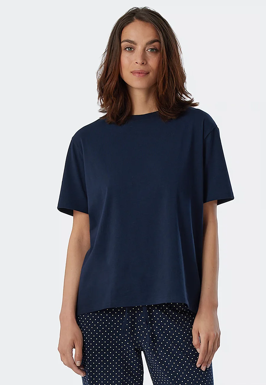 Schiesser dames pyjamashirt korte mouw - Mix & Relax