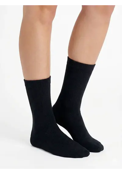 Teckel 2-paar Badstof sokken - Geheel badstof Teckel 2-paar Badstof sokken - Geheel badstof