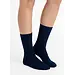 Teckel 2-paar Badstof sokken dames - Geheel badstof - Warme winter sokken - Huissokken - Donkerblauw