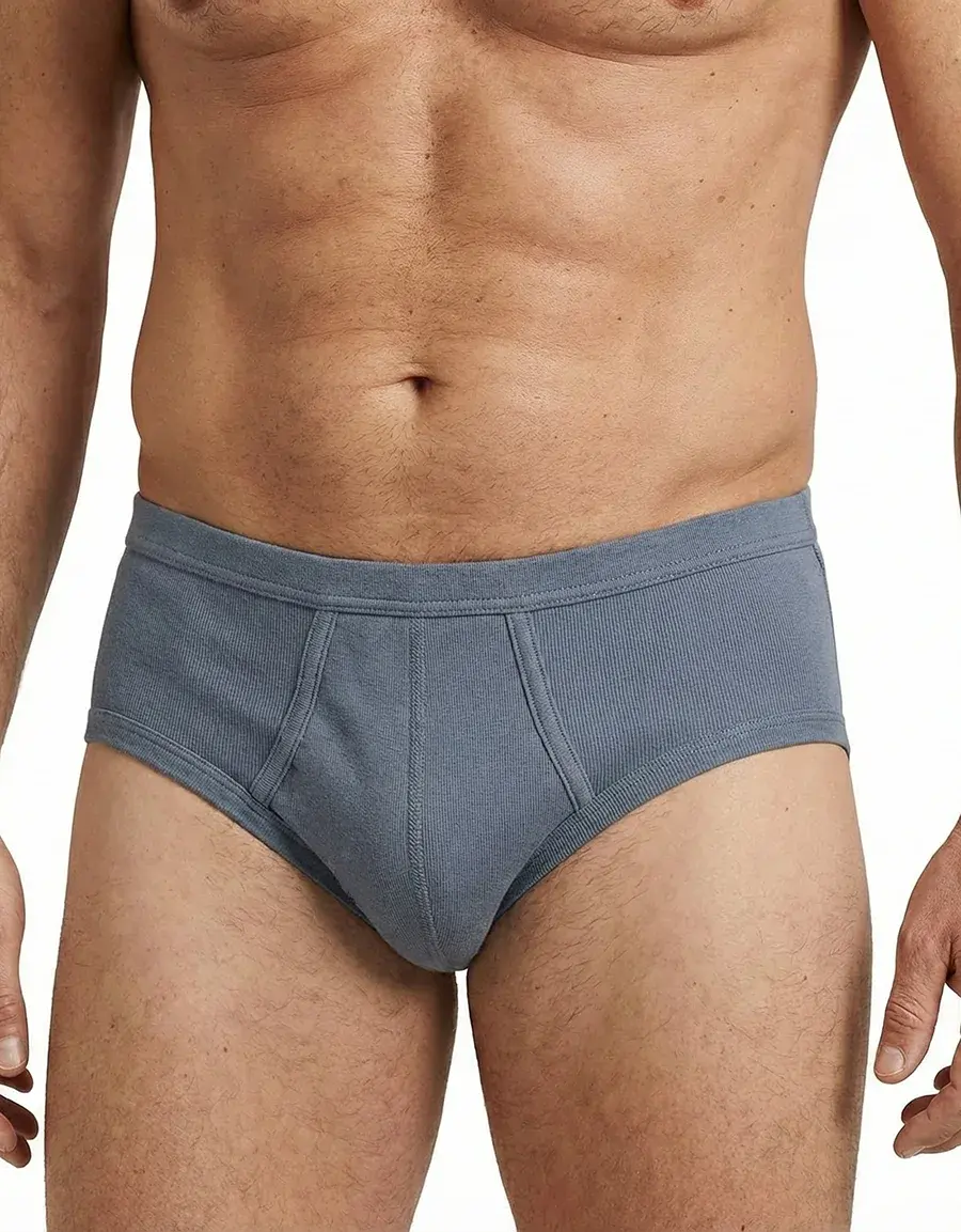 Beeren 2-pak heren slips met gulp antraciet