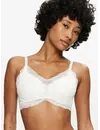 Triumph Lift Smart push up Bh zonder beugel - kanten Beugelloze bh met smalle bandjes - voorgevormd