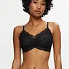 Triumph Lift Smart push up Bh zonder beugel - kanten Beugelloze bh met smalle bandjes - voorgevormd