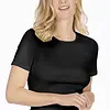 Nina von C dames T-shirt biologisch katoen zwart - Duurzaam Vrouwen ondershirt  korte mouwen - Ronde hals