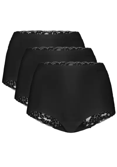 Ten Cate 3-pack secrets kanten high waist slip - 60828 Ten Cate 3-pack secrets kanten high waist slip - 60828