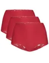 Ten Cate 3-pack secrets kanten high waist slip - 60828