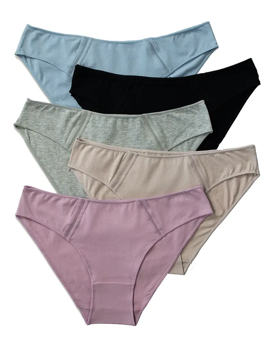 Gaubert 5-pak Organisch katoen mini heupslip - Multipack mini heup onderbroeken