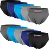 Uomo 10-Pack Heren Slip - Naadloze multipack heren onderbroeken - Voordeelverpakking - Seamless ondergoed heren