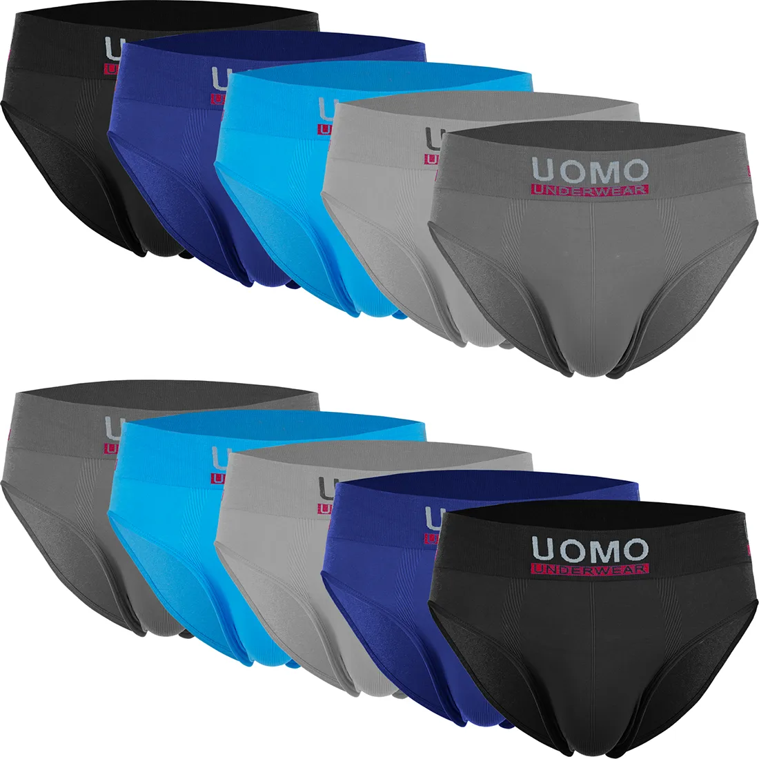 Uomo 10-Pack Heren Slip-Naadloos