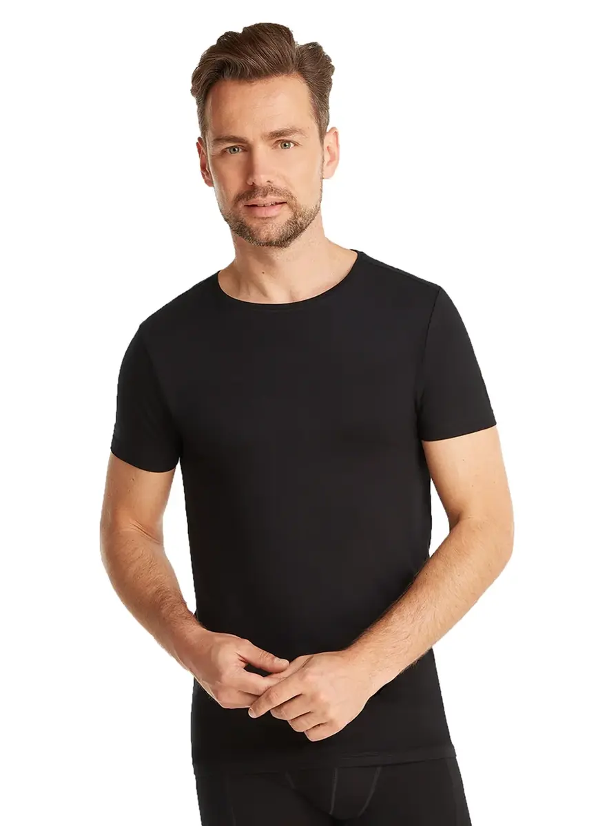 Ten Cate heren Bamboe T-shirt ronde hals - Bamboe heren ondershirt - korte mouw