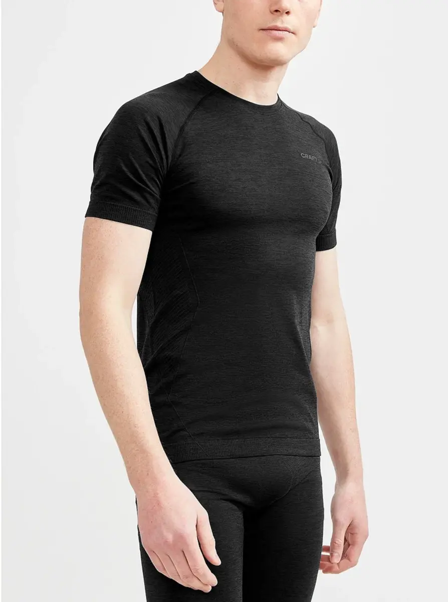 Craft Thermoshirt heren korte mouw - Core dry active - Baselayer thermisch sport shirt heren - Thermo kleding heren