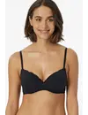 Schiesser BH Beugel BH - Pure Cotton - Zwarte Katoenen bh met kant