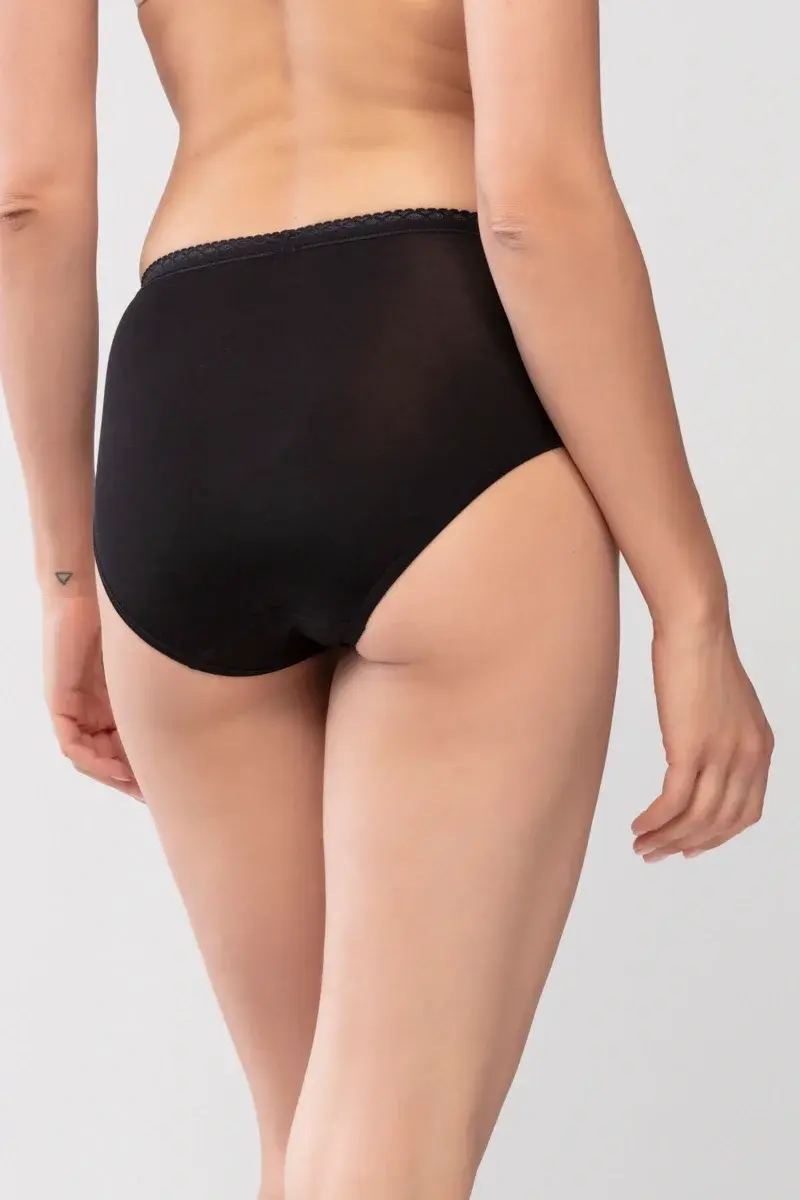 Mey Lights dames heup slip - Elastisch katoenen dames onderbroek -Midi slip Katoenen kruisje