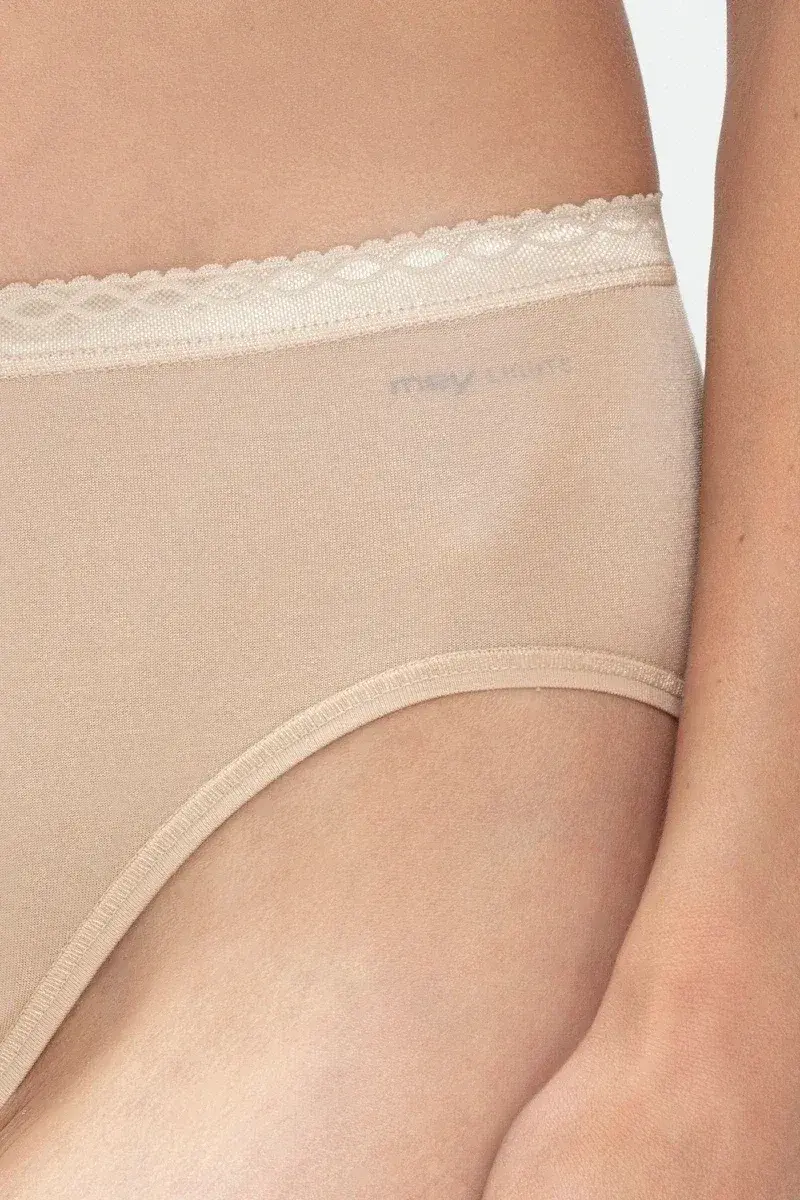 Mey Lights dames heup slip - Elastisch katoenen dames onderbroek -Midi slip Katoenen kruisje