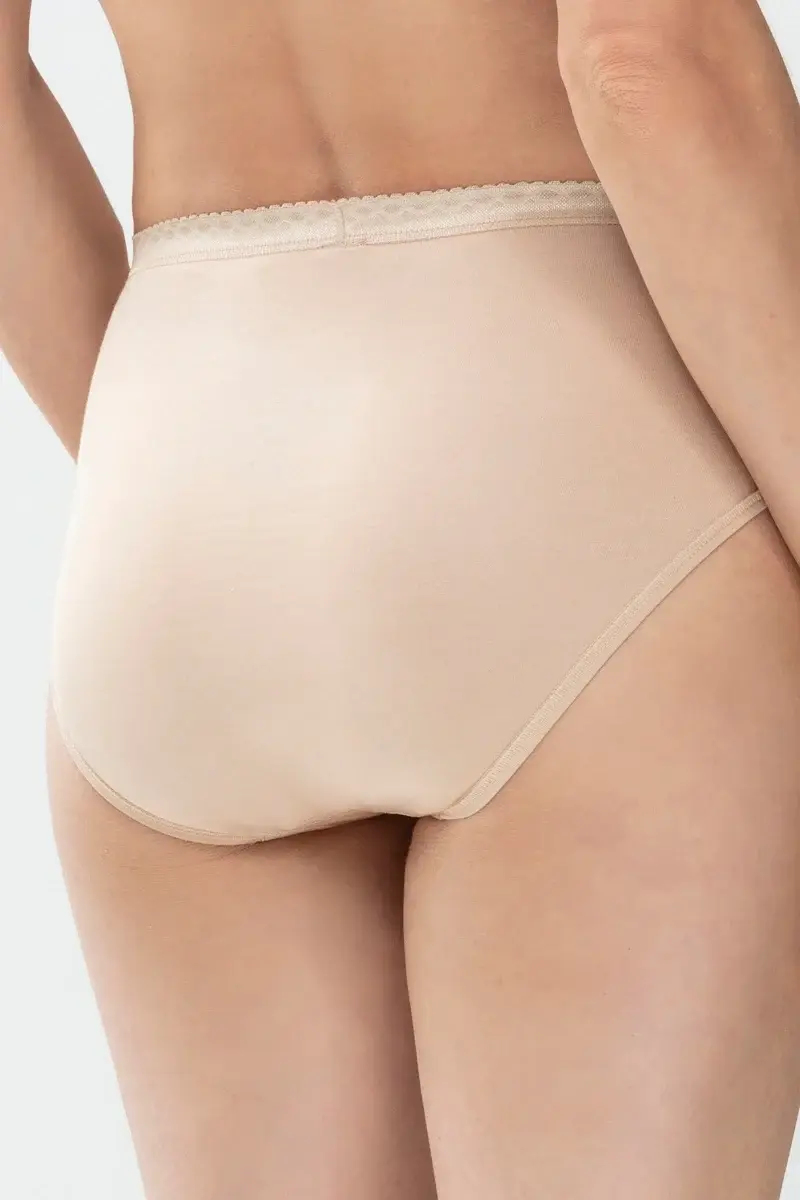 Mey Lights dames heup slip - Elastisch katoenen dames onderbroek -Midi slip Katoenen kruisje