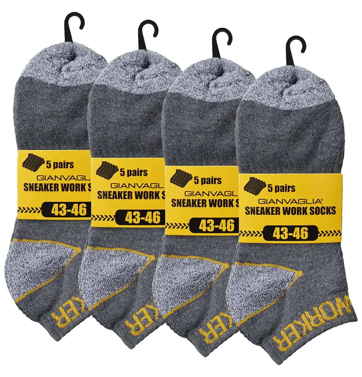 Gianvaglia 10-paar quarter sokken - korte werk sokken - Sneaker sokken - Badstof zool