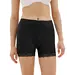 Fine Woman dames boxershort met kort pijpje - Elastisch katoenen kanten onderbroek - Zwart