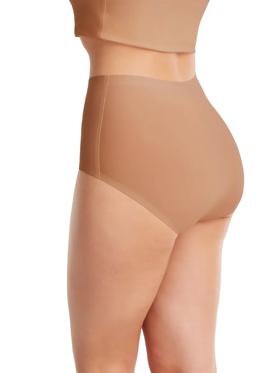 Ten Cate Secrets Maxi slip dames - Invisible - Colours - Hoge dames taille slips - Onzichtbaar - Naadloos beige slips