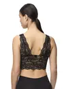 Pieces Bralette kant - Lace Bra Top - Zwarte dames kanten bh top -