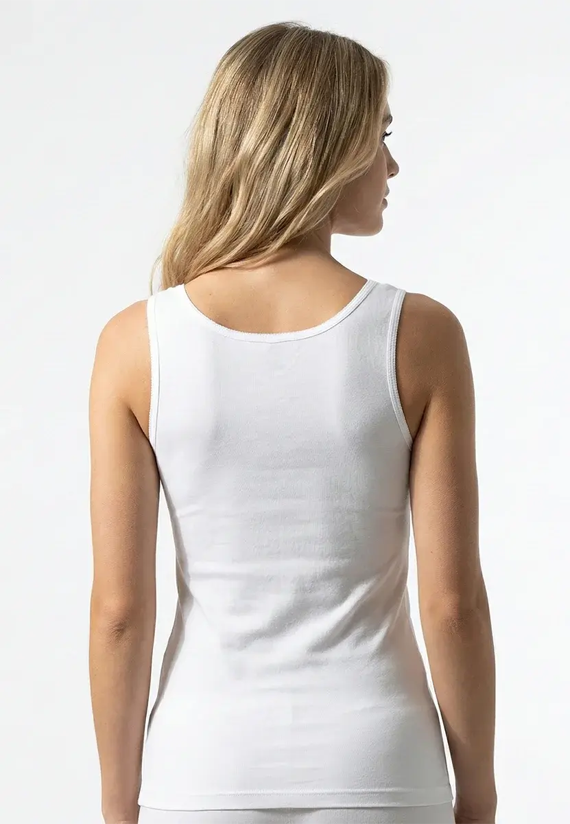 Beeren dames M3000 hemd Cato - 100% Katoen - Kanten katoenen dames onderhemd met brede bandjes