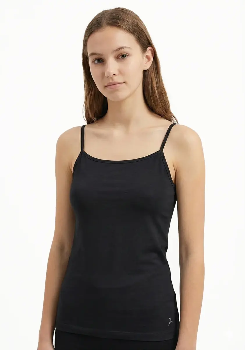 Ten Cate meisjes Spaghetti hemd Organic 31960 - Kinder basic onderhemd Biologisch katoen - Verstelbare bandjes