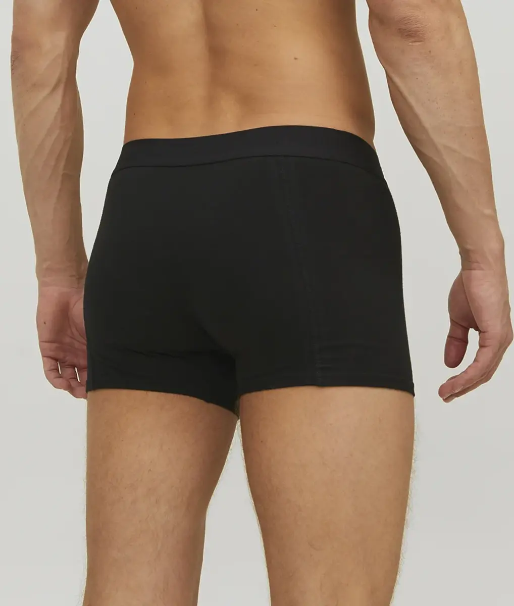 Jack and Jones ondergoed heren 5-Pack boxershorts heren - Black - Multipack zwarte heren onderbroeken