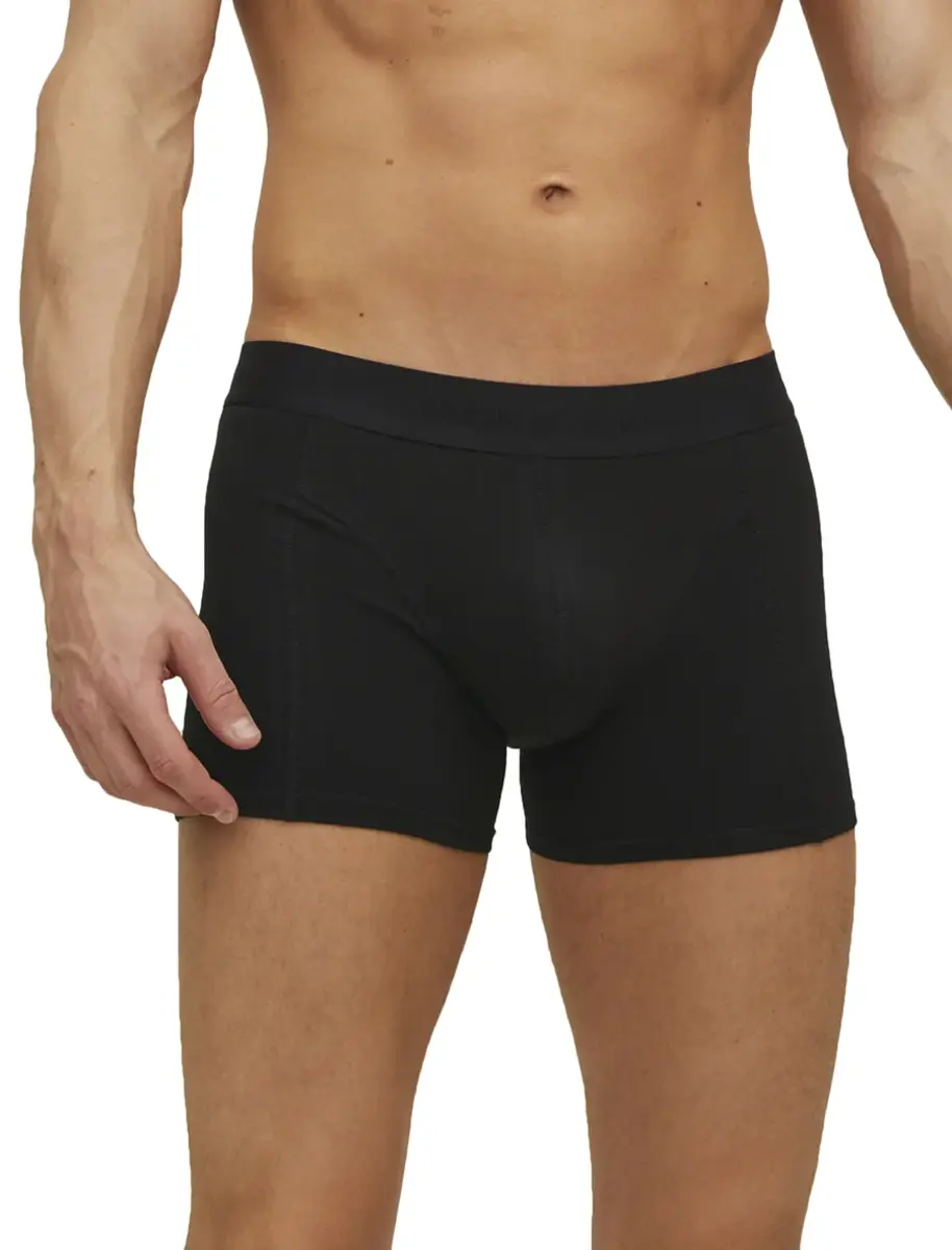 Jack and Jones ondergoed heren 5-Pack boxershorts heren - Black - Multipack zwarte heren onderbroeken