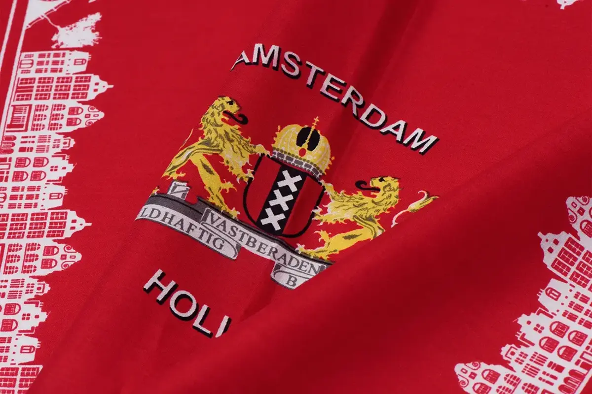 Boerenzakdoek Amsterdam 56 x 56 cm - Rode zakdoek