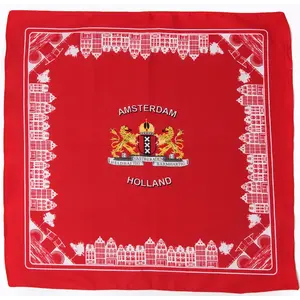 Boerenzakdoek Amsterdam 56 x 56 cm - Rode zakdoek