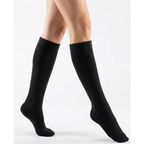 Marianne 2-paar fleece kniekous dames - Warme kniekous