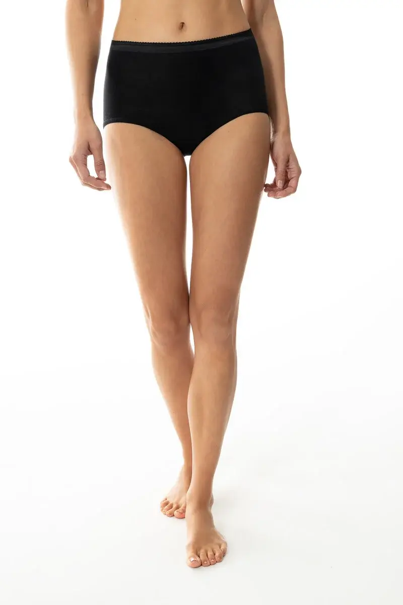 Mey wollen dames taille slip - Exquisite - 69302 - Merino wollen hoge dames maxi slip - onderbroek