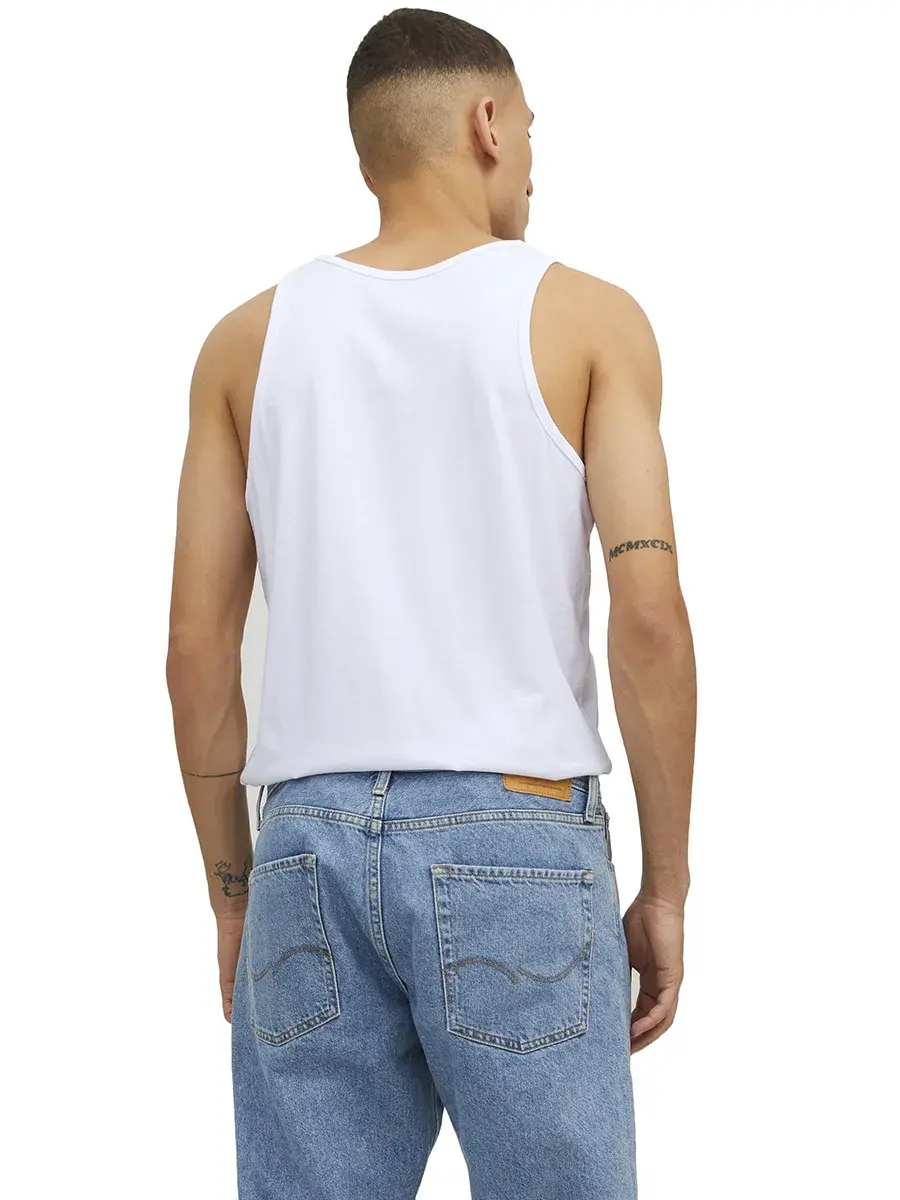 Jack & Jones 2-pack heren hemden - Pack - Tanktop - Katoenen heren onderhemden ronde hals
