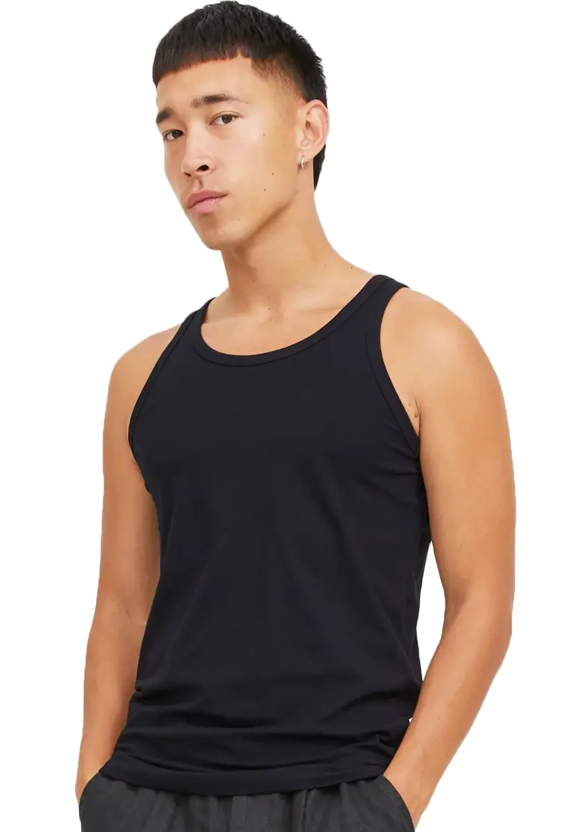Jack & Jones 2-pack heren hemden - Pack - Tanktop - Katoenen heren onderhemden ronde hals