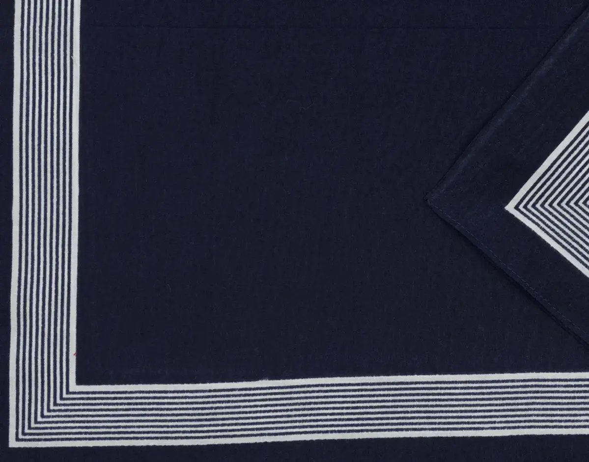 Boeren zakdoek Blauw uni 55 x 55 cm