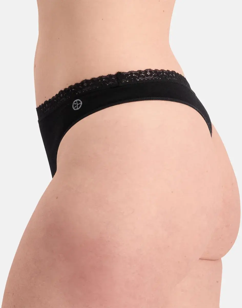 Bamboo Basics 3-pak strings dames - Amber - Comfortabele kanten bamboe strings Bamboo Basics 3-pak strings dames - Amber - Comfortabele kanten bamboe strings