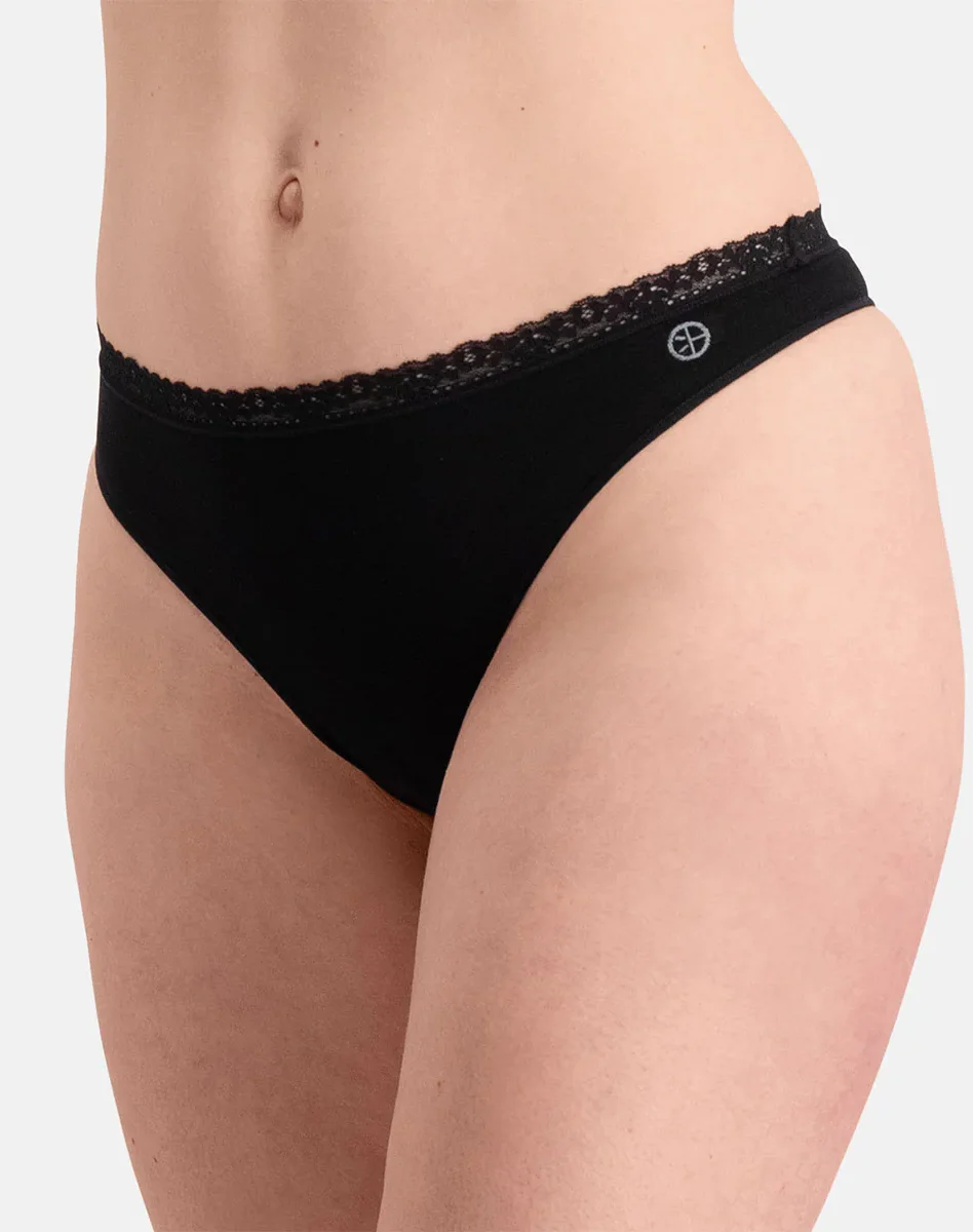 Bamboo Basics 3-pak strings dames - Amber