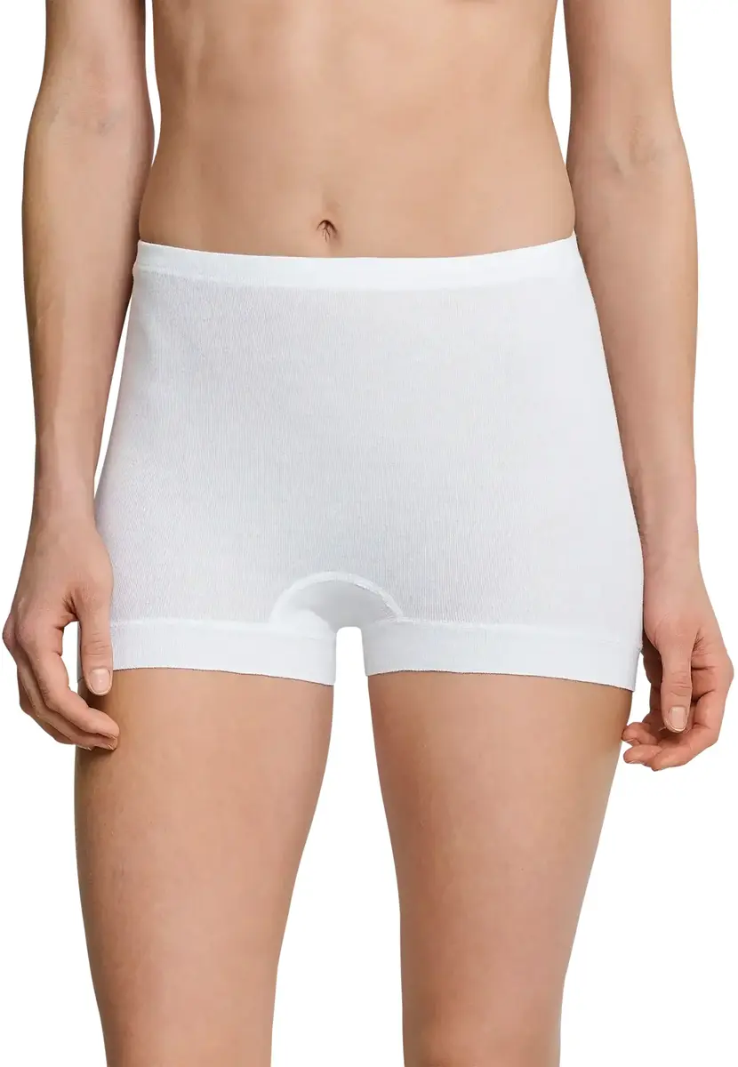 Schiesser 2-Pack dames panty shorts - Fein rib original - 100% biologisch katoenen boxershorts - Comfortabel - Extra zachte katoenen randen