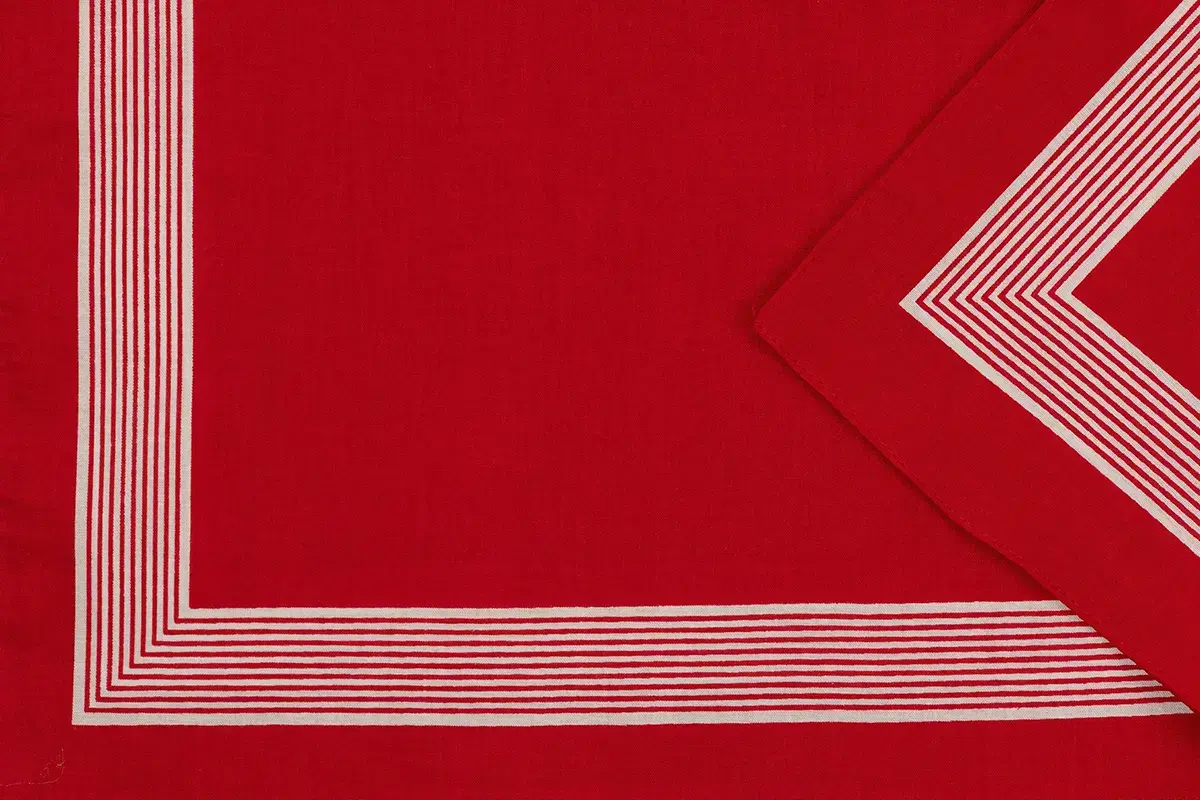 Boerenzakdoek  Rood uni 55 x 55 cm - Rode zakdoek