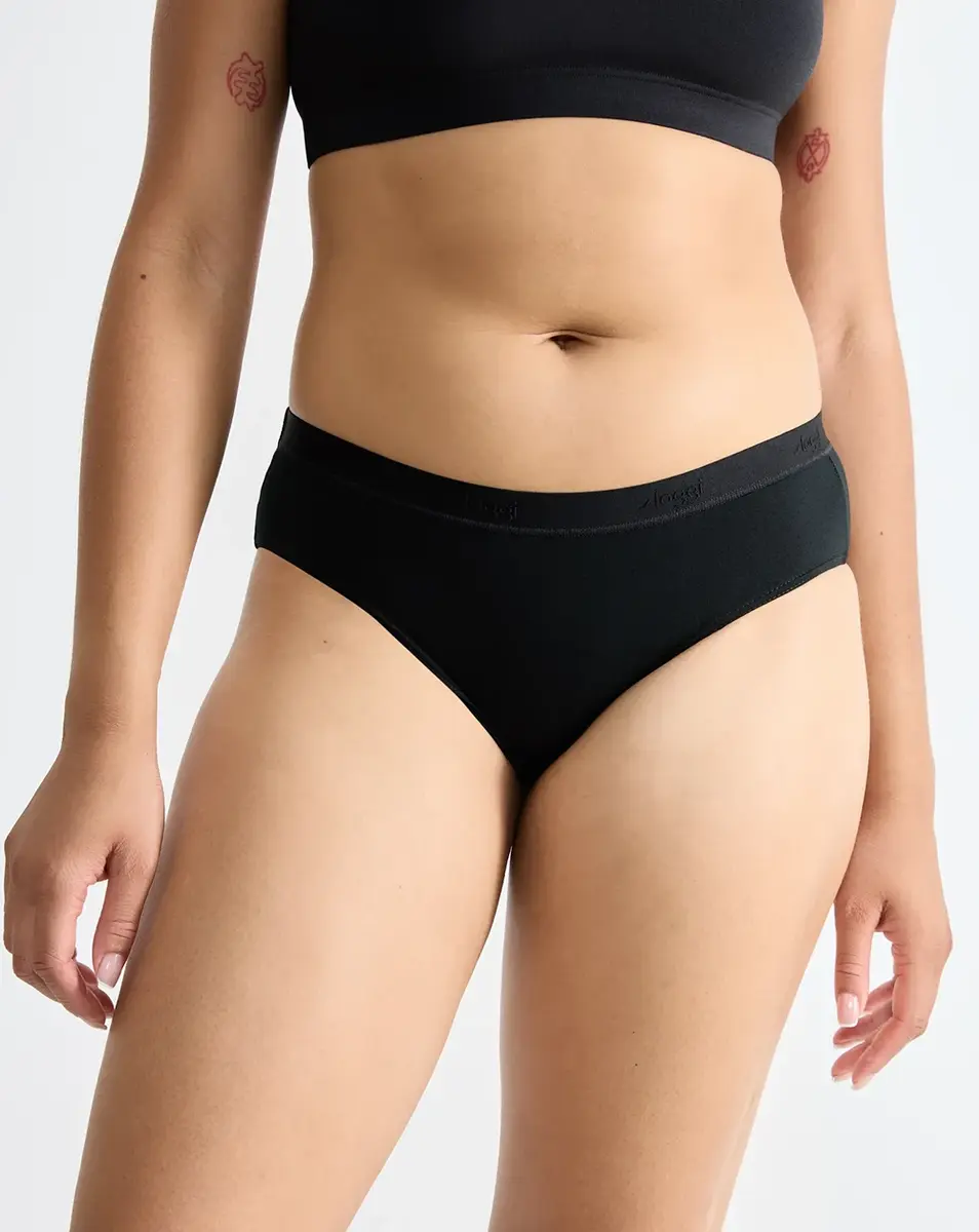 Sloggi 2-pack dames hipster Go Casual - Biologisch katoenen dames onderbroek - Milieuvriendelijk duurzaam ondergoed - HIpster onderoged