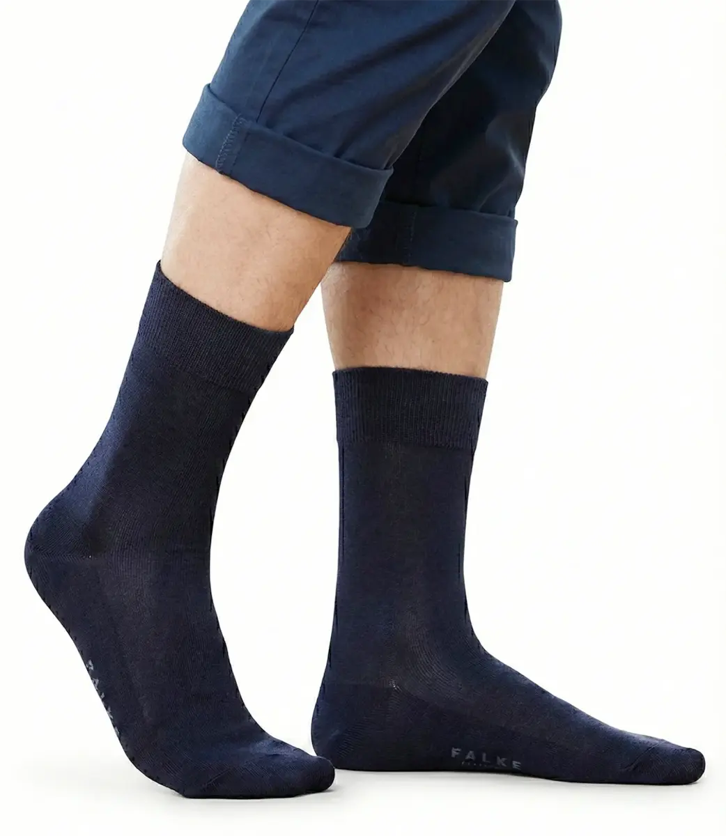 FALKE Tiago nette heren sokken - Bio katoenen sokken vooronder een pak - Business sokken - Hoge mannen sokken - Anti slip