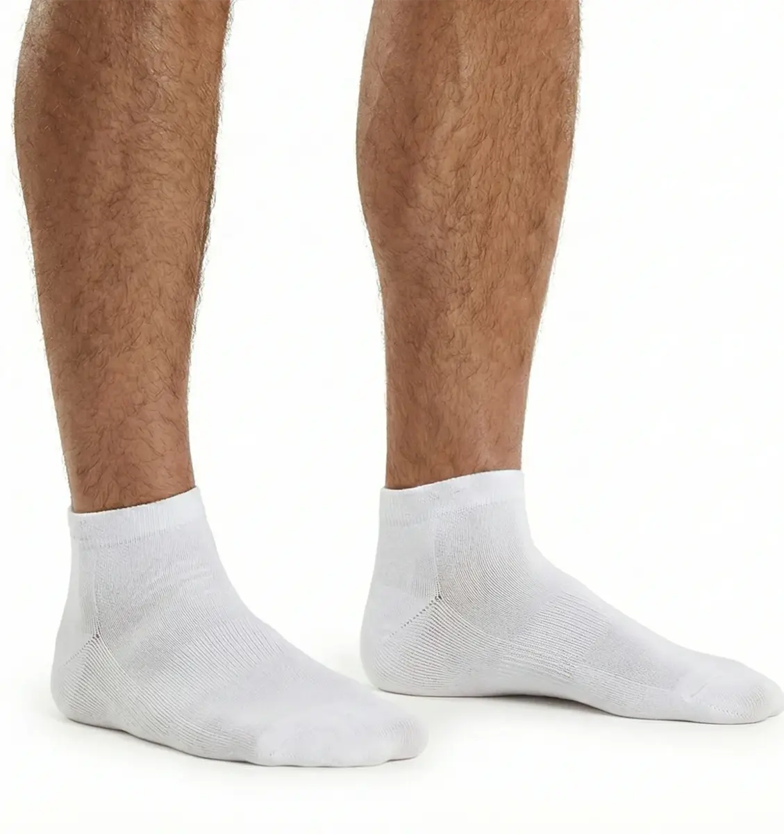 FALKE 2-paar Happy heren sneaker/quarter sokken - Katoenen enkelsokken mannen