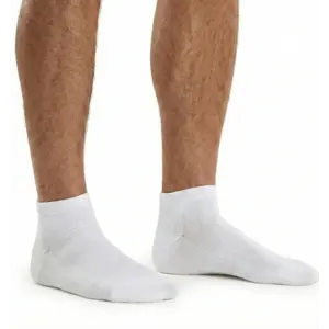 FALKE 2-paar Happy heren sneaker/quarter sokken - Katoenen enkelsokken mannen