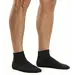 FALKE 2-paar Happy heren sneaker/quarter sokken - Katoenen enkelsokken mannen - Zwart