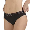 Nina von C kanten dames Tai slip - Jazzpant Modal - Kanten dames onderbroek - Zwart en wit