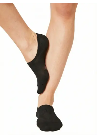 Basset 2-paar onzichtbare Footies bamboe sokken