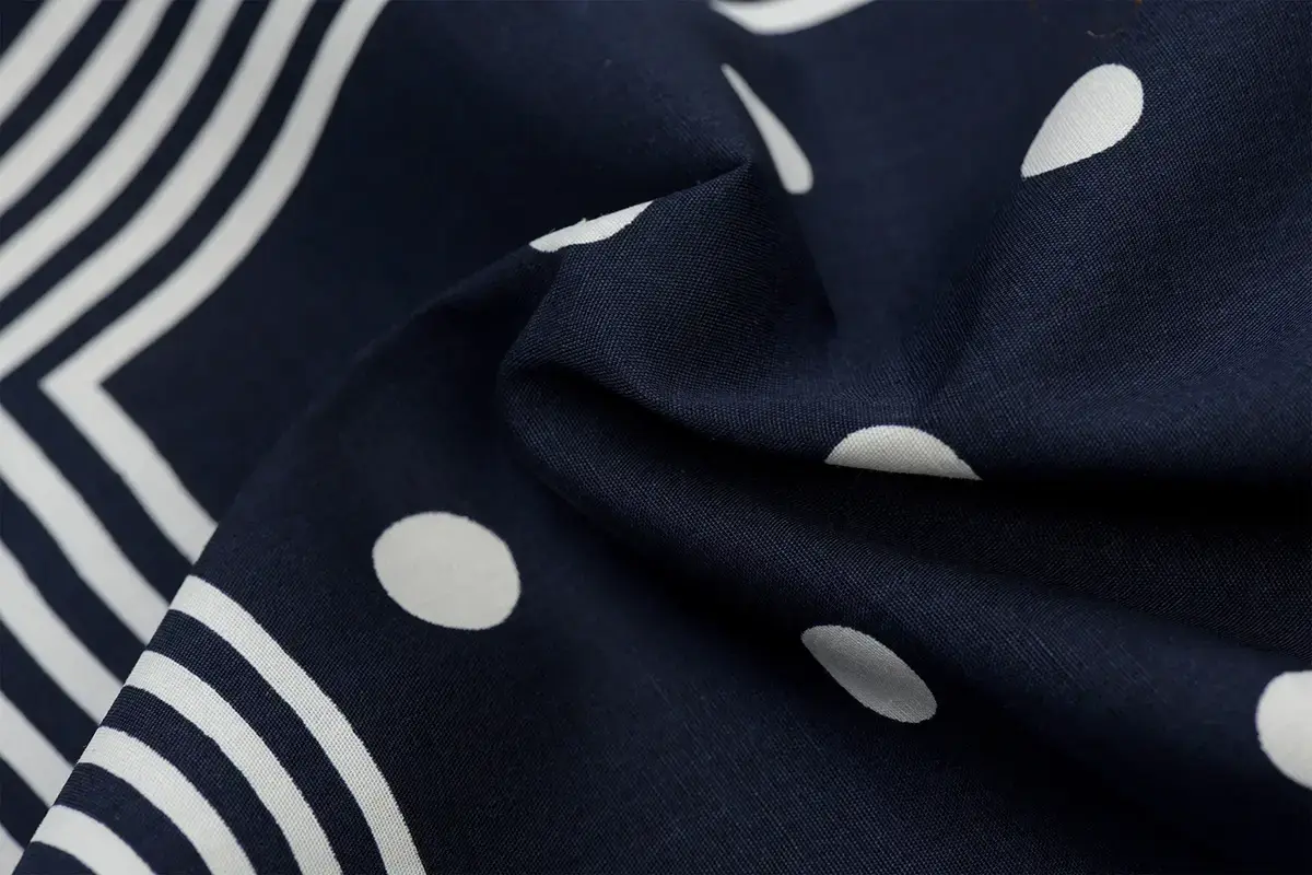 Boeren zakdoek Blauw stippel 54 x 54 cm