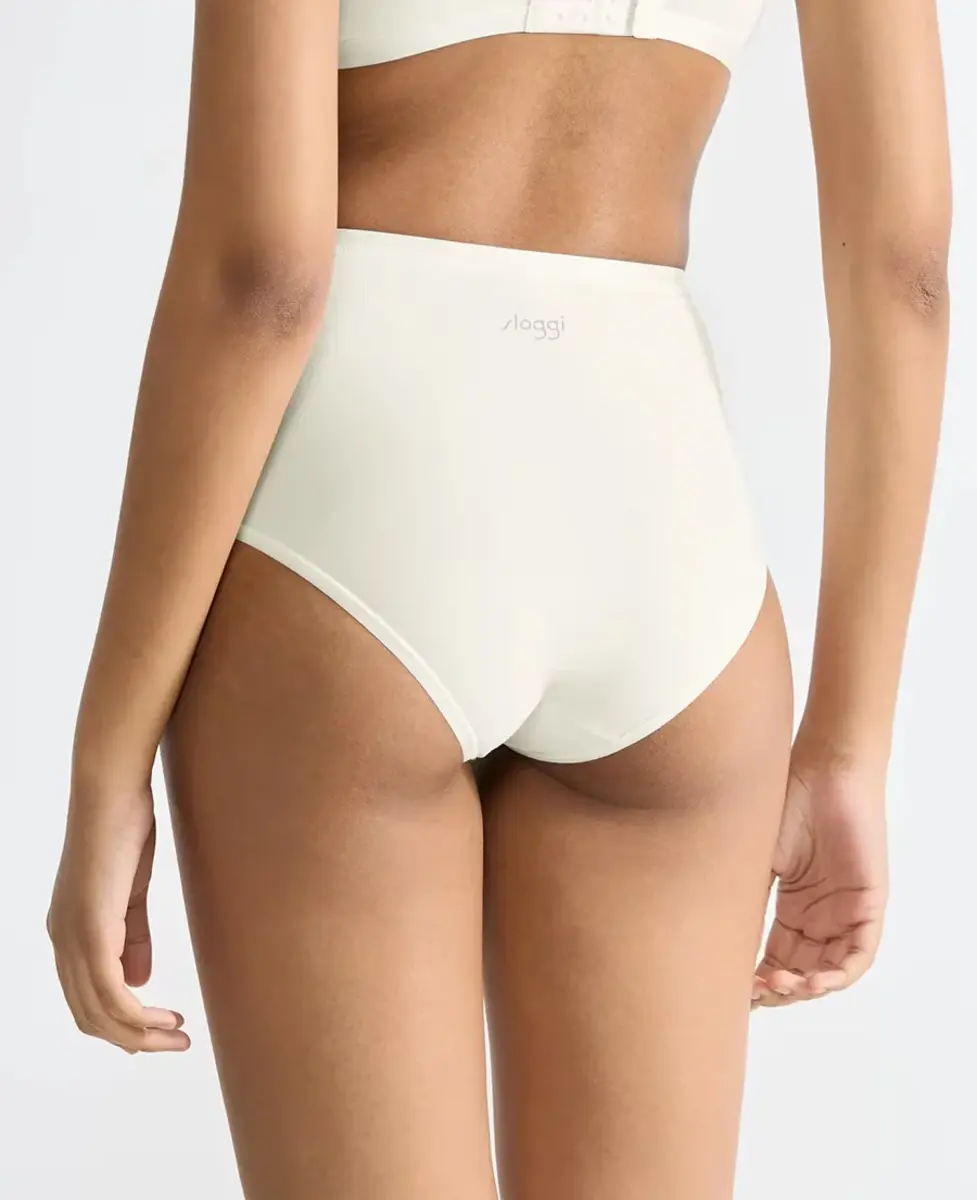 Sloggi 3-pack dames Go High Waist slip - Daily biologisch katoenen taille slips - Duurzame onderbroeken