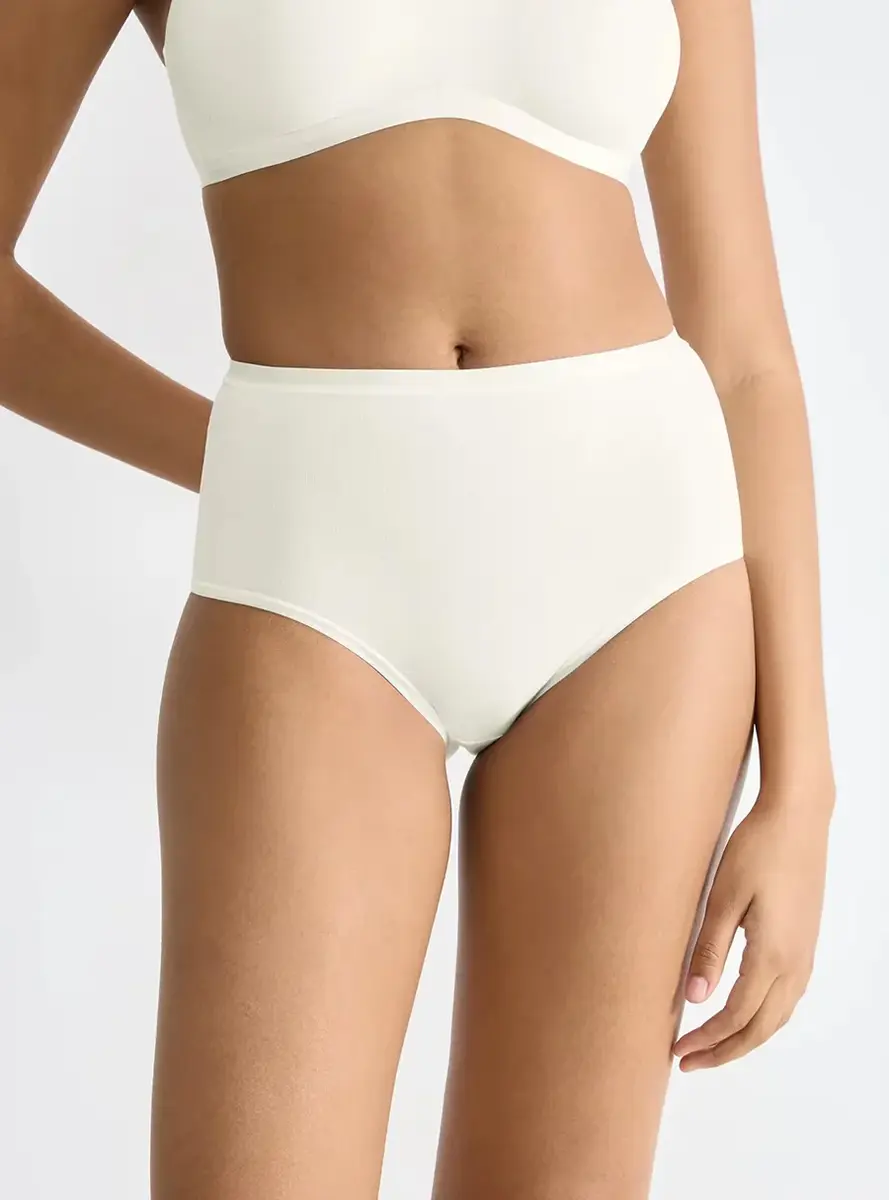 Sloggi 3-pack dames Go High Waist slip - Daily biologisch katoenen taille slips - Duurzame onderbroeken