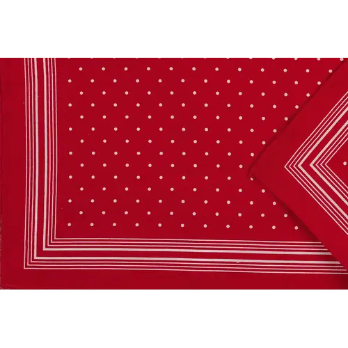 Boeren zakdoek rood kleine stippel 55 x 55 cm
