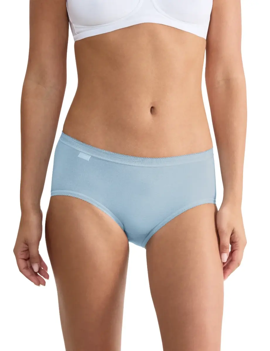 Sloggi 4-pack dames Basic Midi slips - Multicolor - Katoenen heup slip - onderbroeken